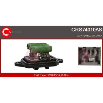 Resitencia, ventilador habitáculo - CASCO CRS74010AS