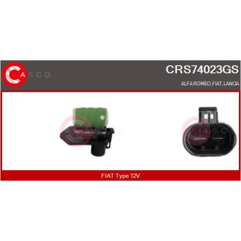 Resistencia en serie, electromotor de ventilador - CASCO CRS74023GS
