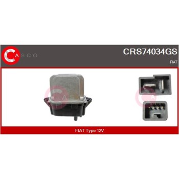 Resitencia, ventilador habitáculo - CASCO CRS74034GS