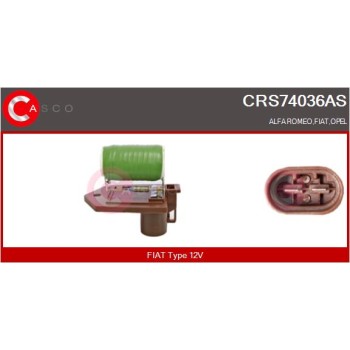 Resistencia en serie, electromotor de ventilador - CASCO CRS74036AS