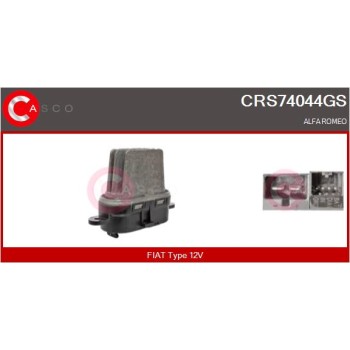 Resitencia, ventilador habitáculo - CASCO CRS74044GS