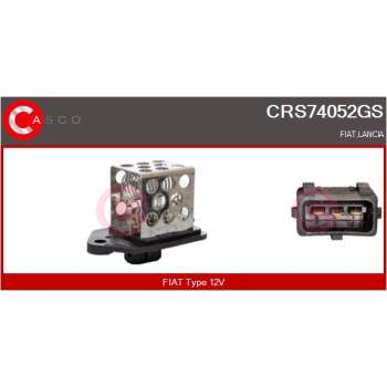 Resistencia en serie, electromotor de ventilador - CASCO CRS74052GS