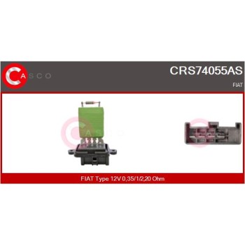 Resitencia, ventilador habitáculo - CASCO CRS74055AS