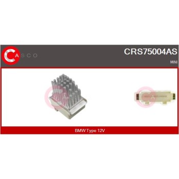 Resitencia, ventilador habitáculo - CASCO CRS75004AS