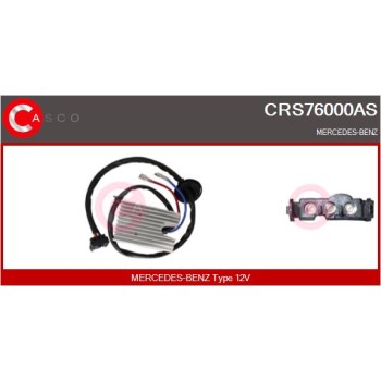 Resitencia, ventilador habitáculo - CASCO CRS76000AS