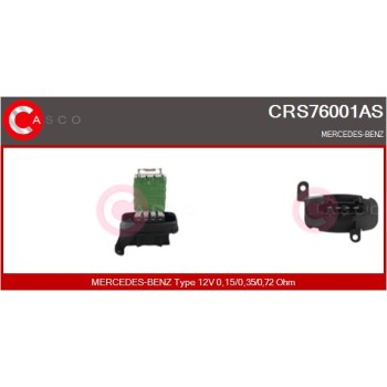 Resitencia, ventilador habitáculo - CASCO CRS76001AS