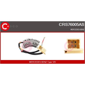 Resitencia, ventilador habitáculo - CASCO CRS76005AS