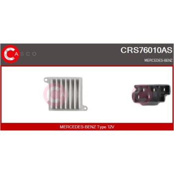 Resitencia, ventilador habitáculo - CASCO CRS76010AS
