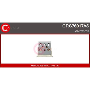 Resitencia, ventilador habitáculo - CASCO CRS76017AS