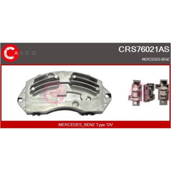 Resitencia, ventilador habitáculo - CASCO CRS76021AS