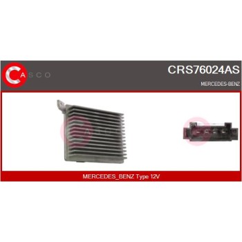 Resitencia, ventilador habitáculo - CASCO CRS76024AS