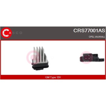 Resitencia, ventilador habitáculo - CASCO CRS77001AS