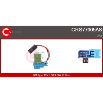 Resitencia, ventilador habitáculo - CASCO CRS77005AS