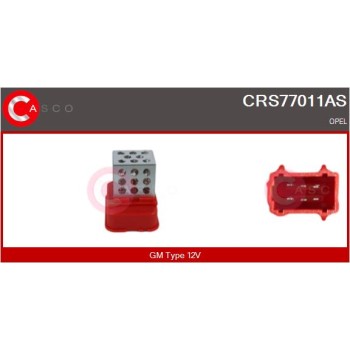 Resitencia, ventilador habitáculo - CASCO CRS77011AS