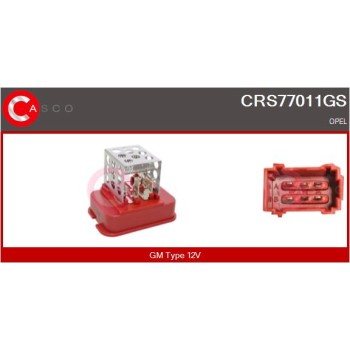 Resitencia, ventilador habitáculo - CASCO CRS77011GS