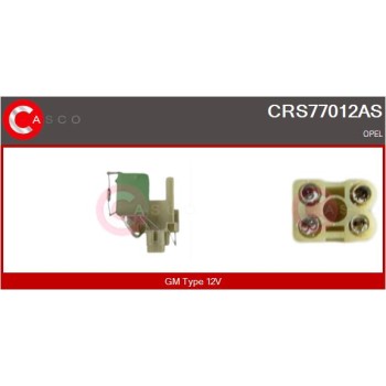 Resistencia en serie, electromotor de ventilador - CASCO CRS77012AS