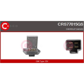 Resitencia, ventilador habitáculo - CASCO CRS77015GS