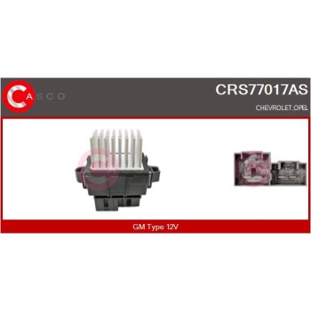 Resitencia, ventilador habitáculo - CASCO CRS77017AS
