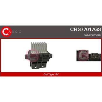 Resitencia, ventilador habitáculo - CASCO CRS77017GS