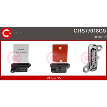 Resitencia, ventilador habitáculo - CASCO CRS77018GS