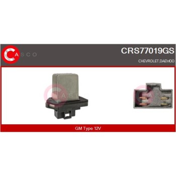 Resitencia, ventilador habitáculo - CASCO CRS77019GS