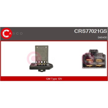 Resitencia, ventilador habitáculo - CASCO CRS77021GS