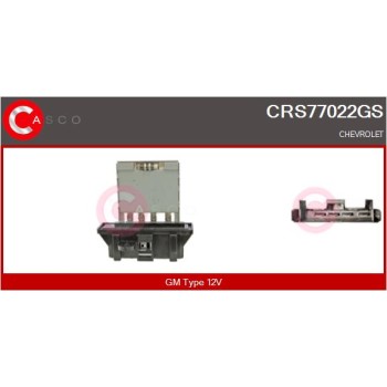 Resitencia, ventilador habitáculo - CASCO CRS77022GS