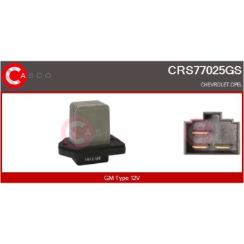 Resitencia, ventilador habitáculo - CASCO CRS77025GS