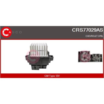 Resitencia, ventilador habitáculo - CASCO CRS77029AS