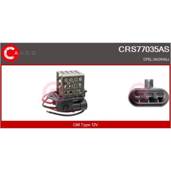 Resistencia en serie, electromotor de ventilador - CASCO CRS77035AS