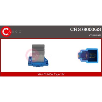 Resitencia, ventilador habitáculo - CASCO CRS78000GS