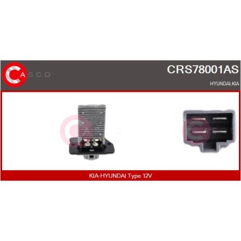 Resitencia, ventilador habitáculo - CASCO CRS78001AS