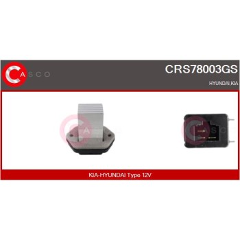 Resitencia, ventilador habitáculo - CASCO CRS78003GS