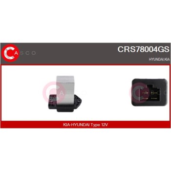 Resitencia, ventilador habitáculo - CASCO CRS78004GS