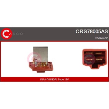 Resitencia, ventilador habitáculo - CASCO CRS78005AS