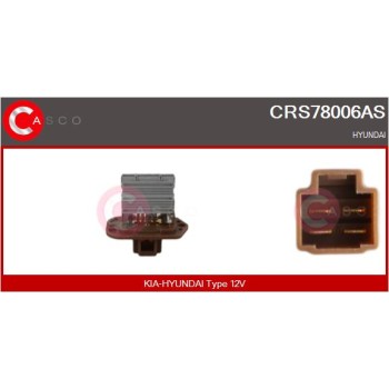Resitencia, ventilador habitáculo - CASCO CRS78006AS