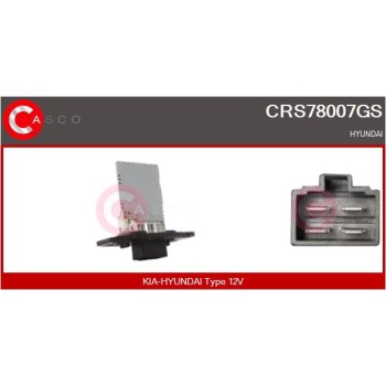 Resitencia, ventilador habitáculo - CASCO CRS78007GS