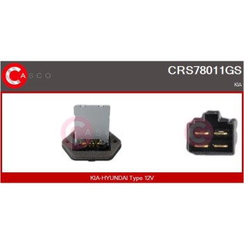 Resitencia, ventilador habitáculo - CASCO CRS78011GS