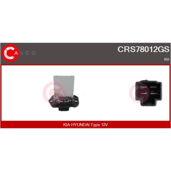 Resitencia, ventilador habitáculo - CASCO CRS78012GS