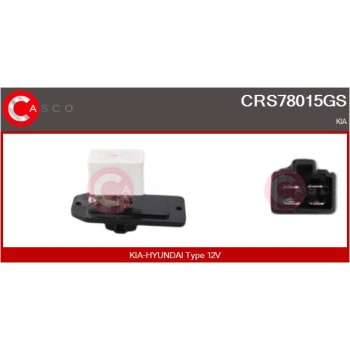Resitencia, ventilador habitáculo - CASCO CRS78015GS