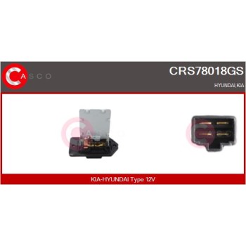 Resitencia, ventilador habitáculo - CASCO CRS78018GS
