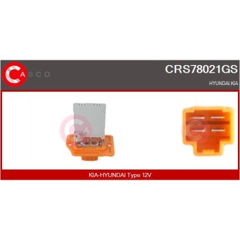 Resitencia, ventilador habitáculo - CASCO CRS78021GS