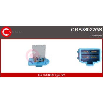 Resitencia, ventilador habitáculo - CASCO CRS78022GS