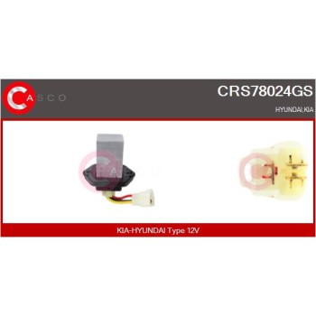 Resitencia, ventilador habitáculo - CASCO CRS78024GS