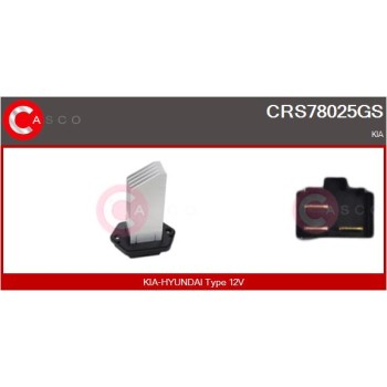 Resitencia, ventilador habitáculo - CASCO CRS78025GS