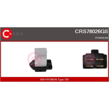 Resitencia, ventilador habitáculo - CASCO CRS78026GS