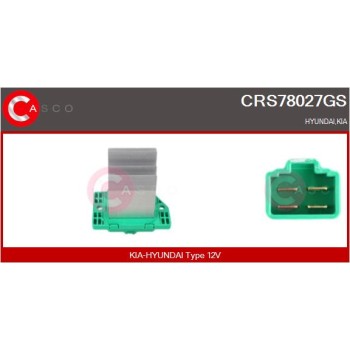 Resitencia, ventilador habitáculo - CASCO CRS78027GS