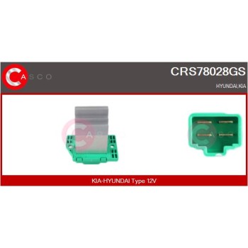 Resitencia, ventilador habitáculo - CASCO CRS78028GS