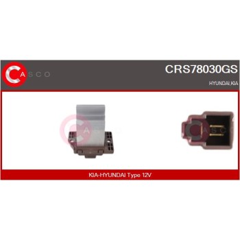 Resitencia, ventilador habitáculo - CASCO CRS78030GS