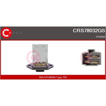 Resitencia, ventilador habitáculo - CASCO CRS78032GS